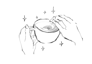 波動水を注ぐカネア